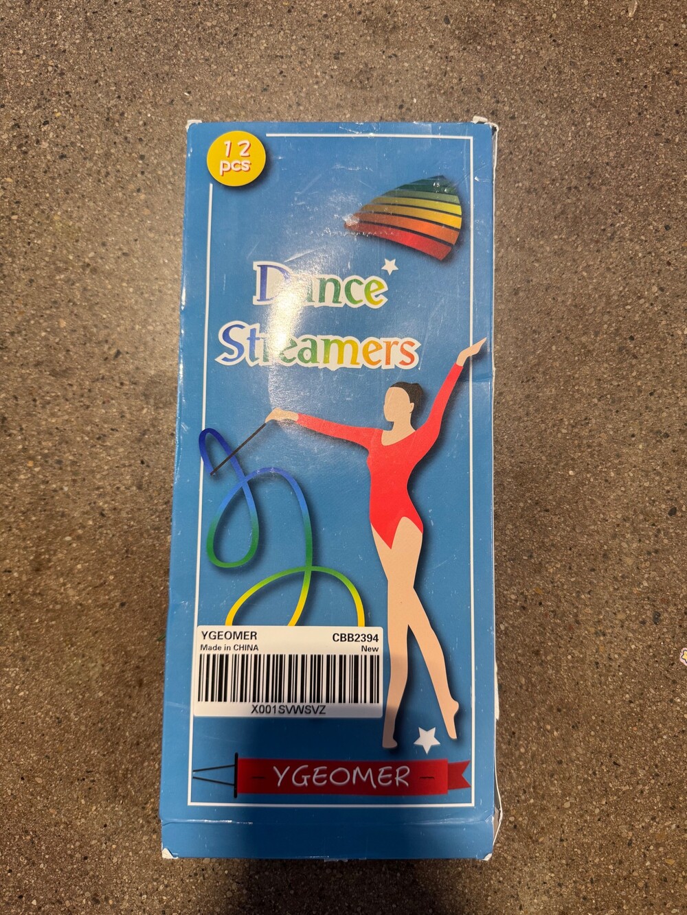 YGEOMER Dance Streamers 12 pcs Colorful Ribbon Set